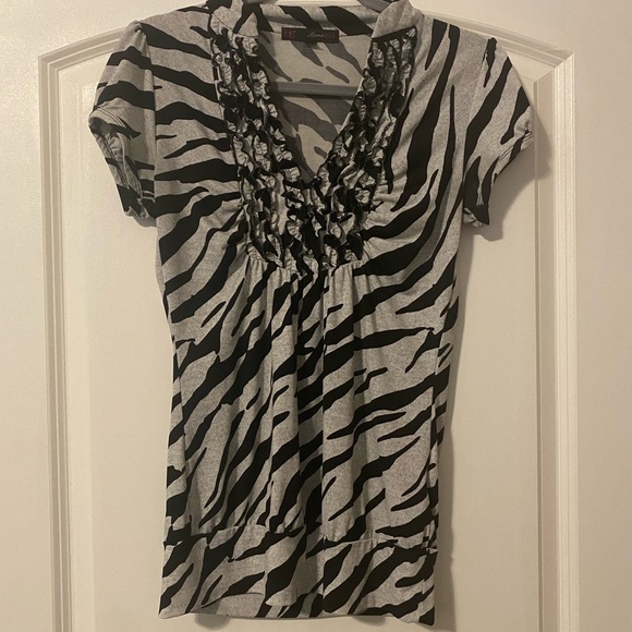 Zebra Print Blouse - Picture 1 of 2